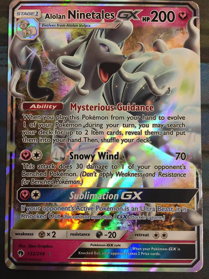 Alolan Ninetales GX - 132/214 - Ultra Rare